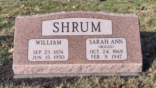 Shrum Headstone