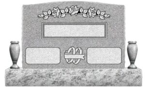 grey companion upright headstone