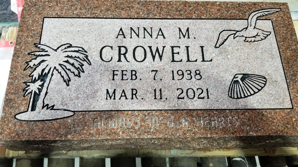 Crowell Anna Headstone