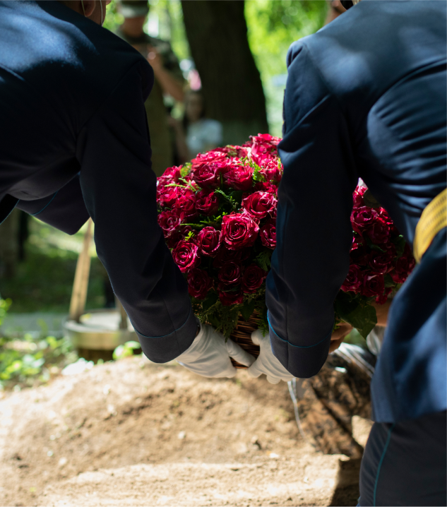 Handcrafted granite upright monument designed by the Stoltz Family in an Ohio cemetery.